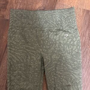 Gymshark Olive Patterned Leggings